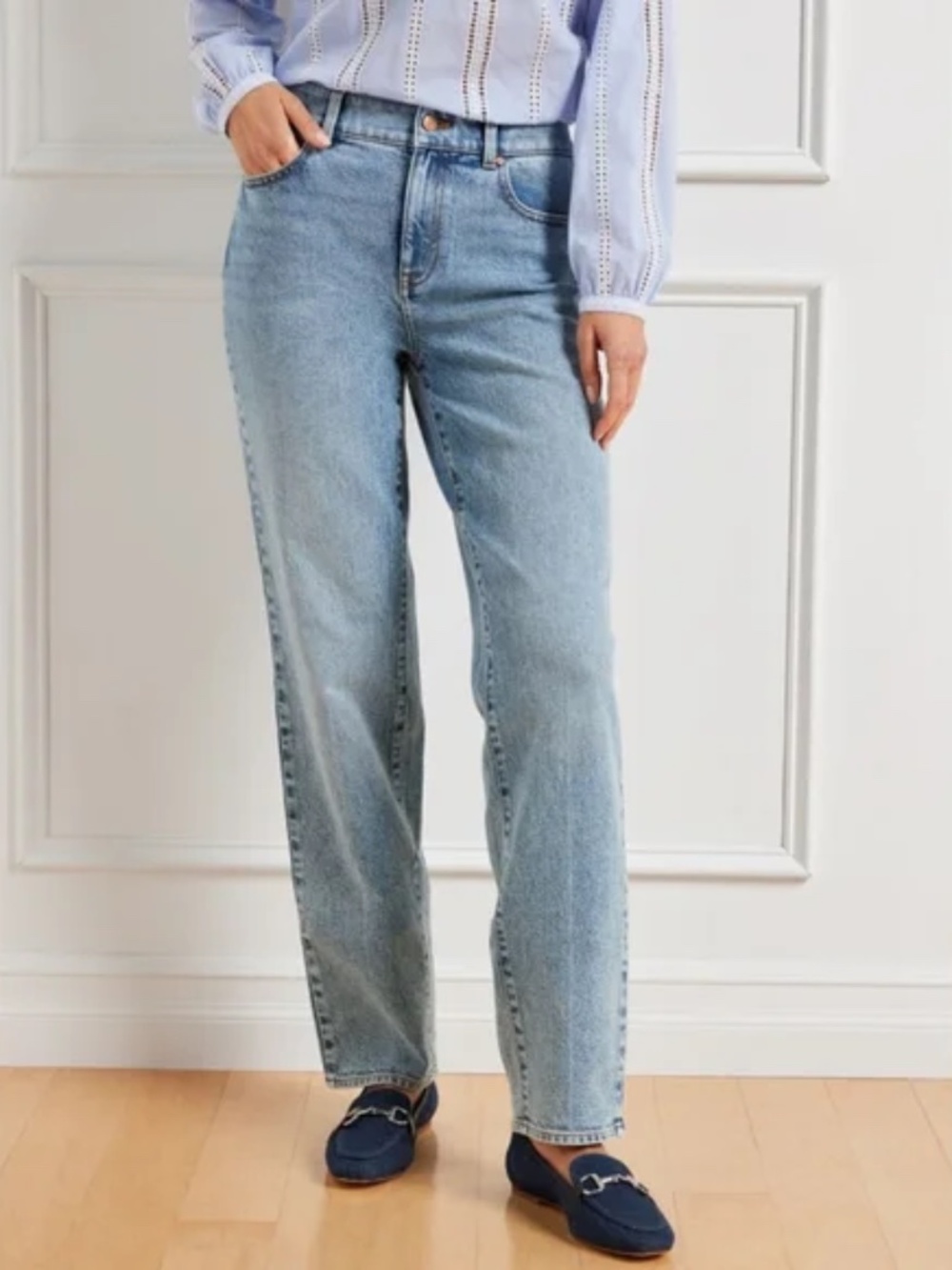 Talbots High Waist Relaxed Jeans - Lisbon Wash